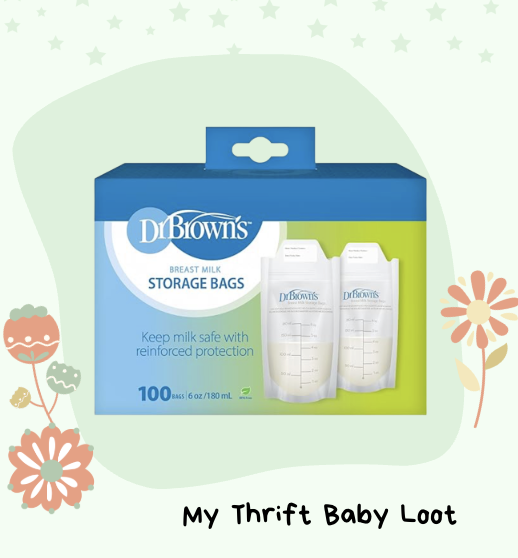 New Dr. Browns breast milk storage bags